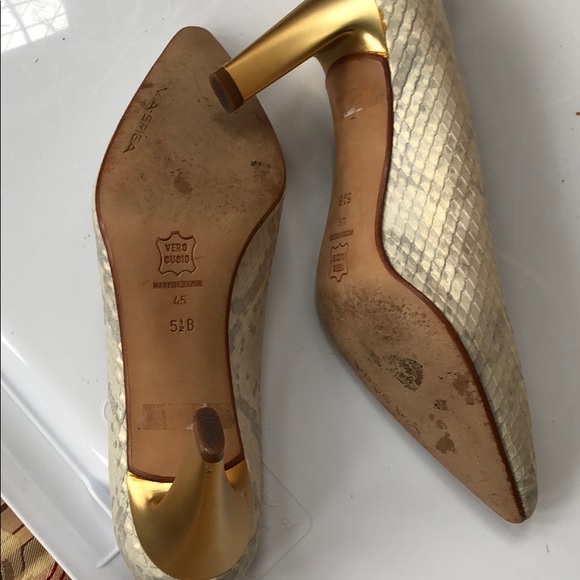 Via Spiga high heel snake-print shoes size 5 1/2B - Picture 3 of 8